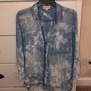 Super soft chambray 3/4 sleeve